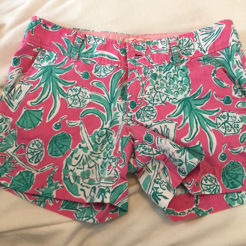 Lilly Pulitzer shorts (pink and green)